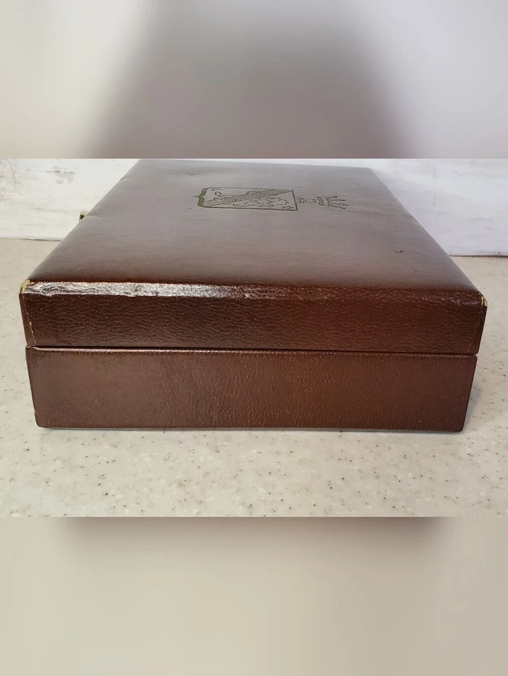 Vintage Lord Buxton Men's Jewelry Box Cufflink Tie Clip Organizer Brown MCM Gran